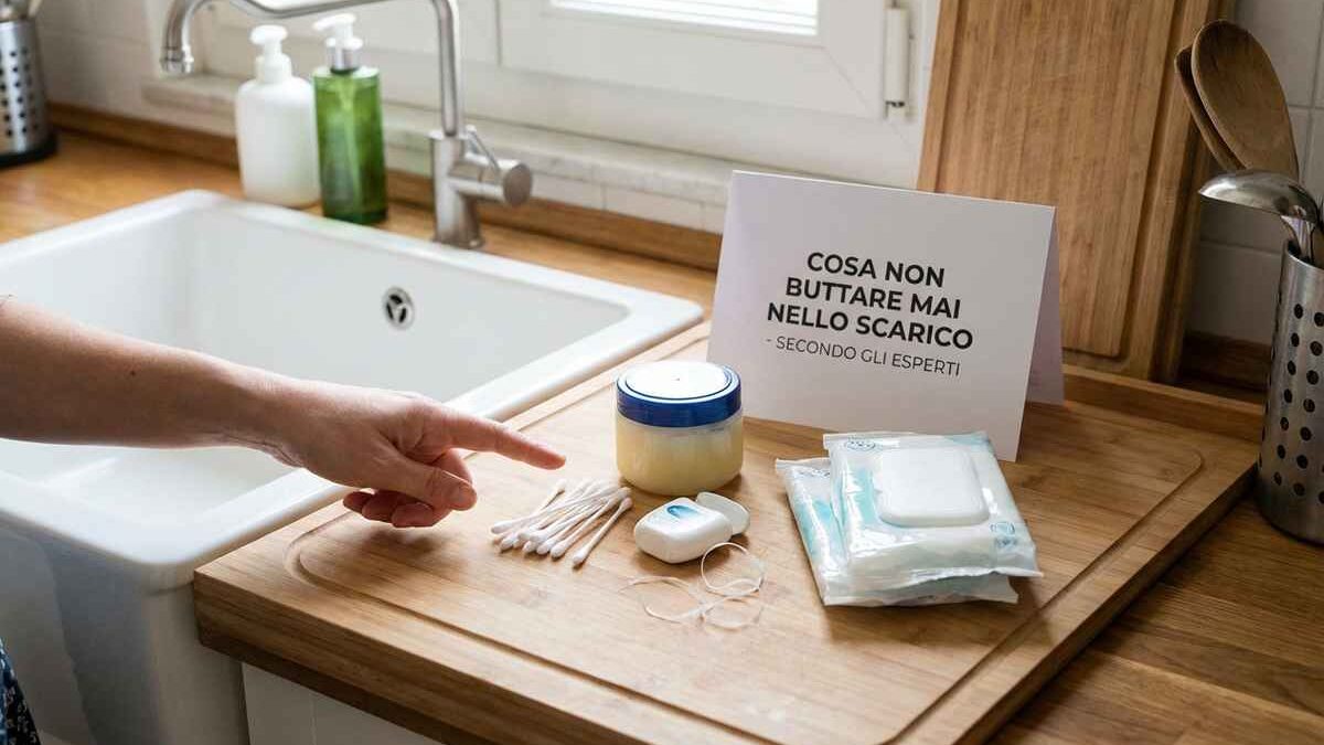 Oggetti comuni da non gettare mai nello scarico del lavandino