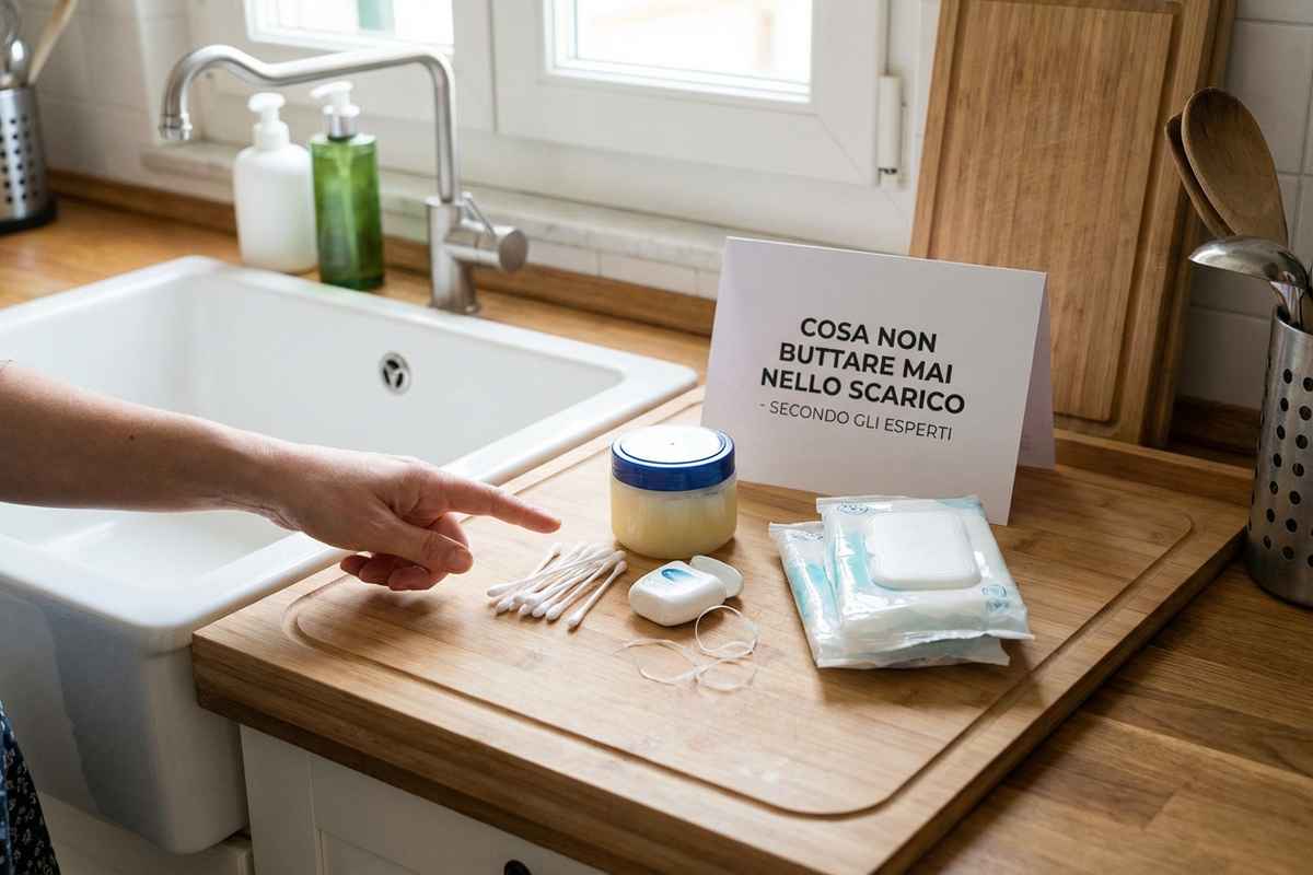 Oggetti comuni da non gettare mai nello scarico del lavandino