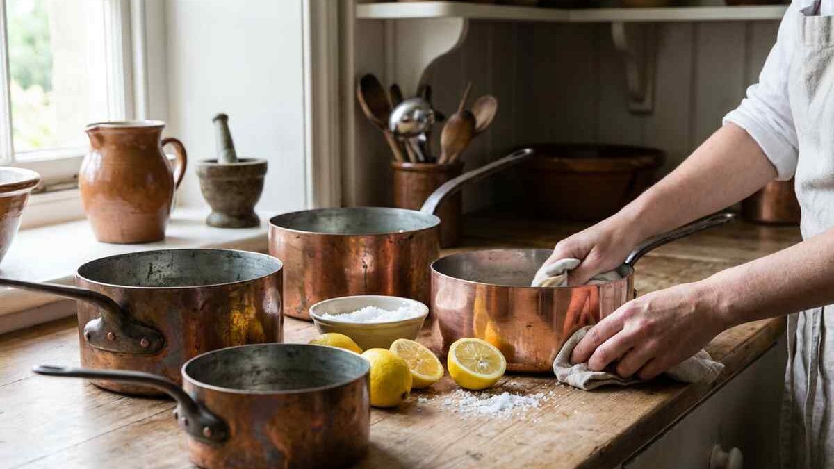 Pentole di rame spente? Torna la lucentezza con un rimedio semplice