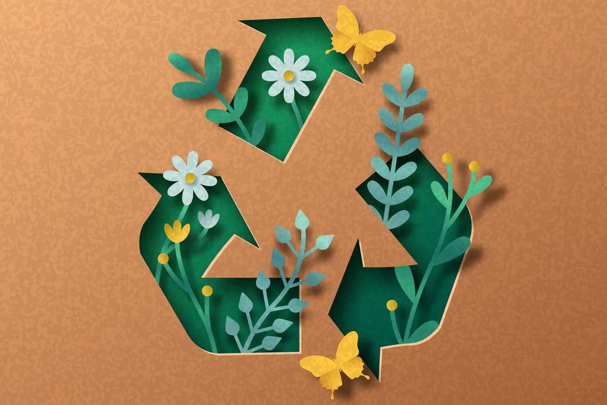 Vecchi spazzolini da denti trasformati in colorati fiori decorativi.