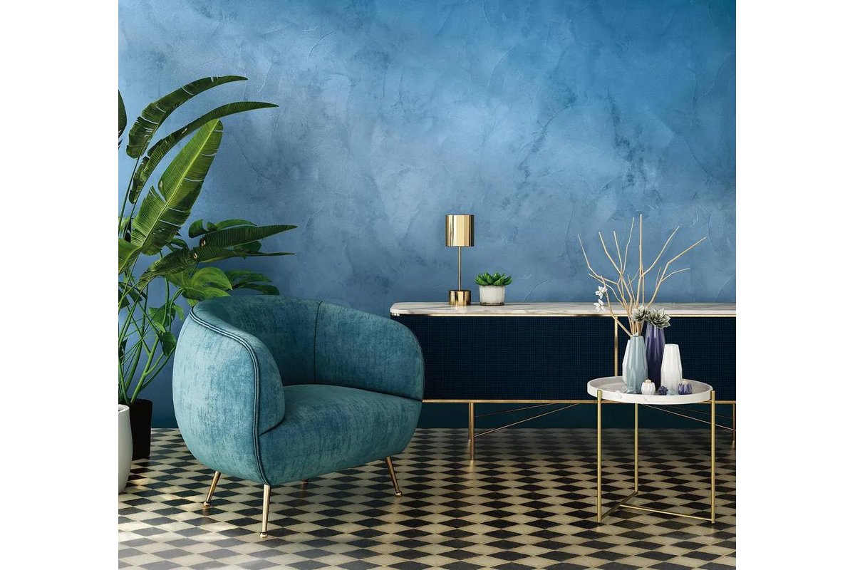 [Parete con rivestimento in legno chiaro in un soggiorno moderno]